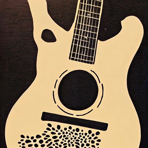 cool guitar stencil