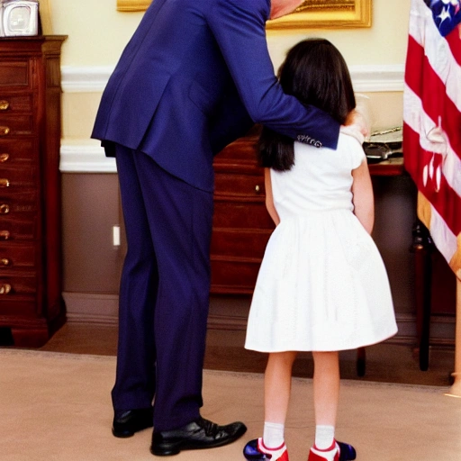 joe biden sniffing a little girls hair from behind in a sailor dress  with his hands on her chest  -v 4 - s 1000 

