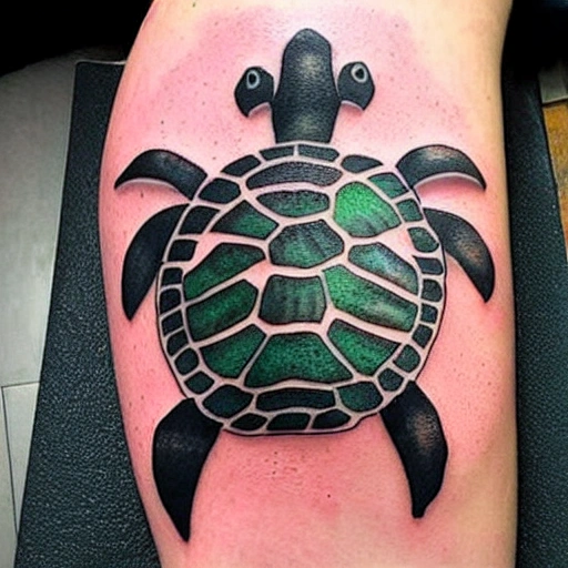 Tribal Turtle tattoo design I made : r/TattooDesigns
