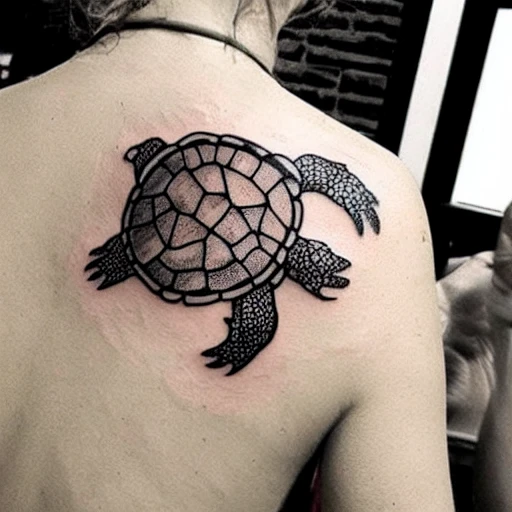 Turtle tattoo art