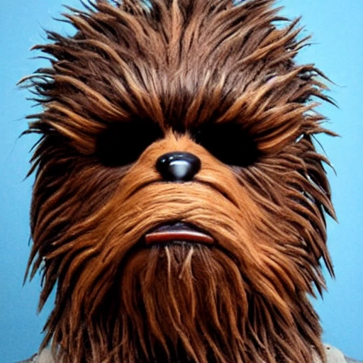 chewbacca zobie face , 3D