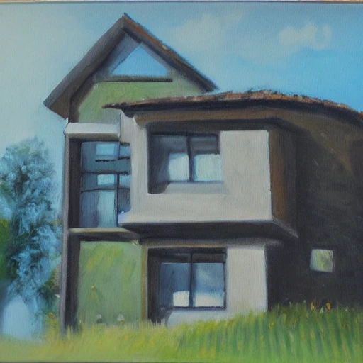 Baumhaus, Oil Painting