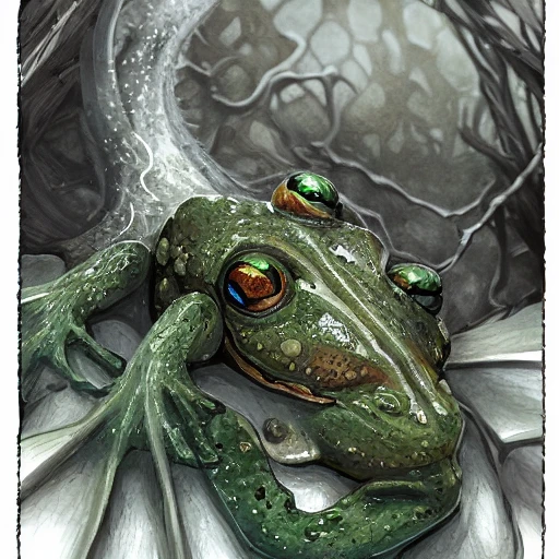 Book Illustration Of (a One Small Cutoff Piece Of The Frog Leg 