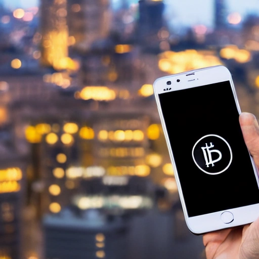 professional illustration of a smartphone with a cryptocurrency wallet app open, rooftop terrasse gym in background, penthouse environment, stunning background with city view, cinematic lighting, highly detailed, intricate, sharp focus, (((depth of field))), (((f/1.8))), 85mm, (((professionally color graded))), (((dusk))), soft diffused light, volumetric fog, hdr 4k, 8k