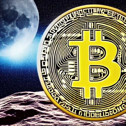 bitcoin in space to the moon