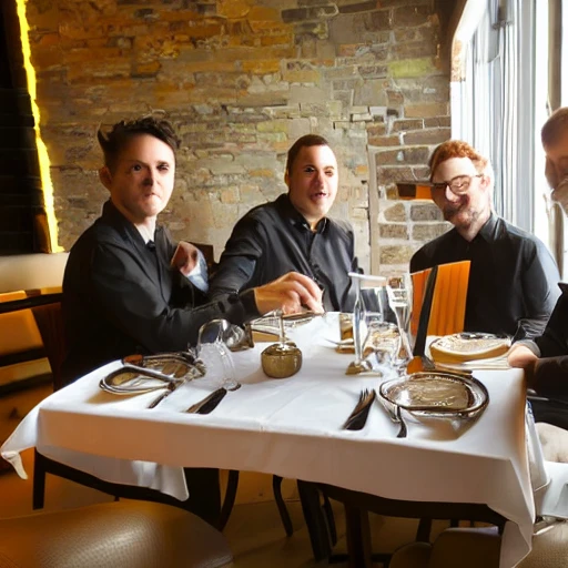 jazz quartet in restaurant modern