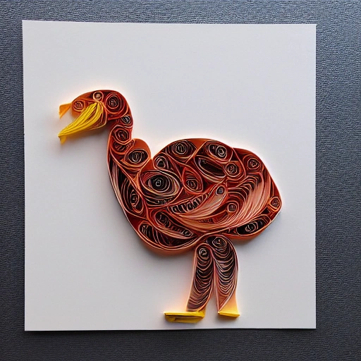 paper quilling, paper cut art, paper illustration, Turkey, thanksgiving, very detailed, 8k --v 4