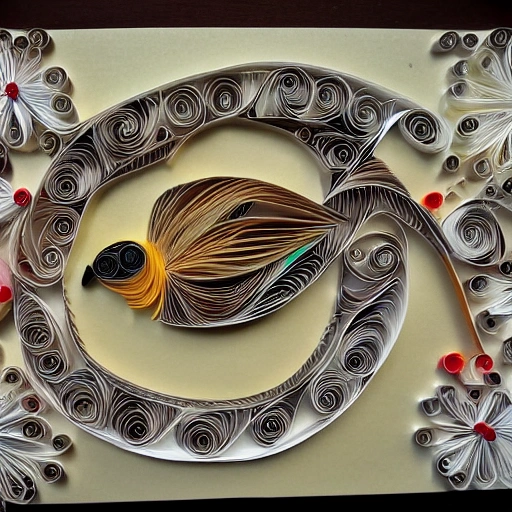 paper quilling, paper cut art, paper illustration, Turkey, thanksgiving, very detailed, 8k --v 4