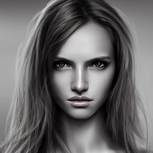 hyper realistic portrait of sexy girl, standing, hip right, slender and slim, fully naked, detailed eyes, coherent symmetrical face, digital art, perfect anatomy, hyper detailed, highly intricate, concept art, award winning photograph, rim lighting, sharp focus, 8k resolution wallpaper, smooth, denoise