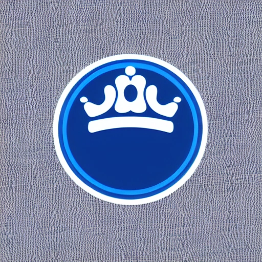 logo of a blueberry with a crown