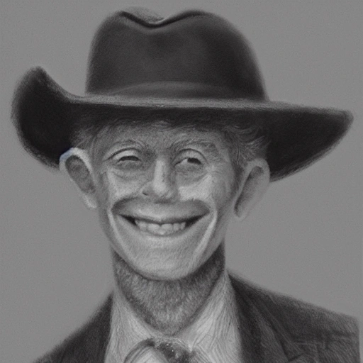 Hyper realistic portrait of a smiling oranutan with a stetson hat

{
"seed": "2339311896",
"steps": 30,
"width": 512,
"height": 512,
"version": "SD1.4_SH",
"sampler_name": "k_dpm_2",
"guidance_scale": 7.5
}