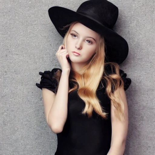 Foto of a Young lady with a black dress, realistic, With black boots, Perfect face 