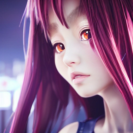 Close-up photo of detailed female anime eyes