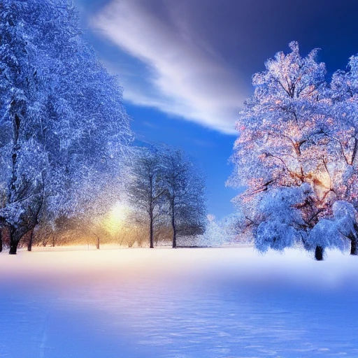  The word "HAPPY NEW YEAR" must come out, A realistic beautiful natural landscape, 4k resolution, hyper detailed, A vision of paradise, SAMSUNG Style, winter, snow