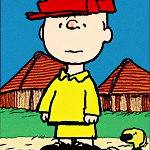 charlie brown at the lakeshore, Cartoon