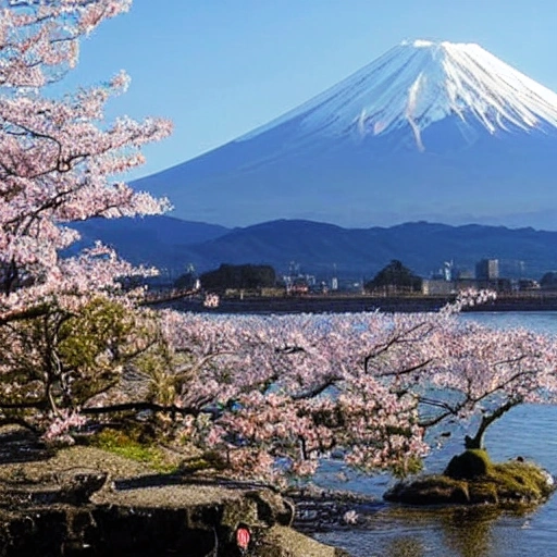 Mount Fuji  in stile