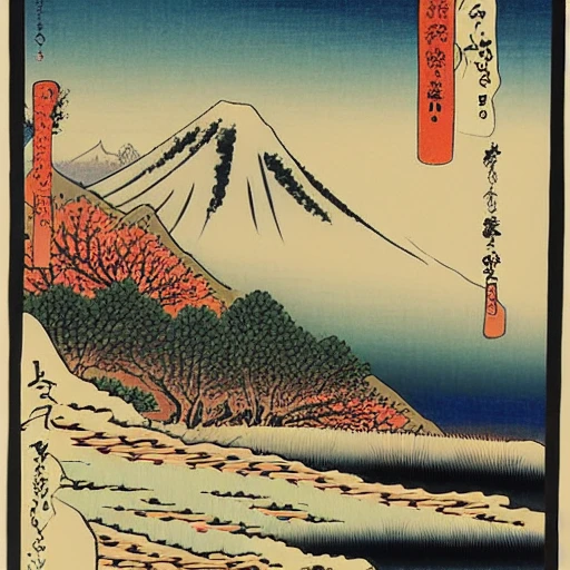 Fuji mountain Tsuchiya Koitsu ukiyo-e art