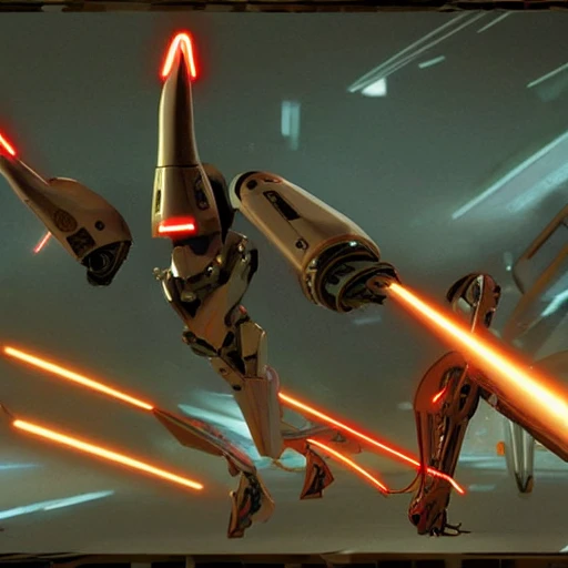 Rog3r the battle droid becoming sentient and then he gets run over by a flying spaceship