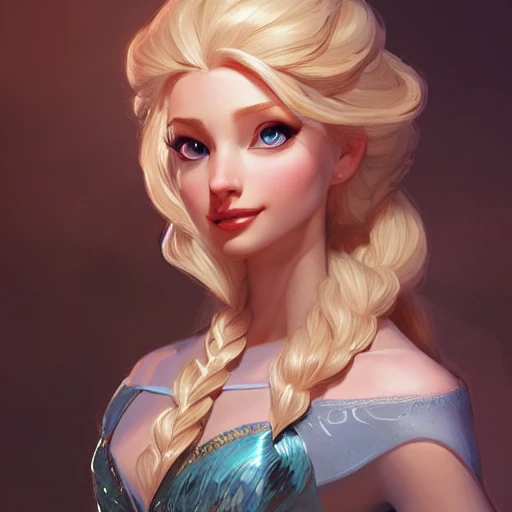 Elsa, d & d, fantasy, intricate, elegant, highly detailed, digital painting, artstation, concept art, matte, sharp focus, illustration, hearthstone, art by artgerm and greg rutkowski and alphonse mucha, 8k