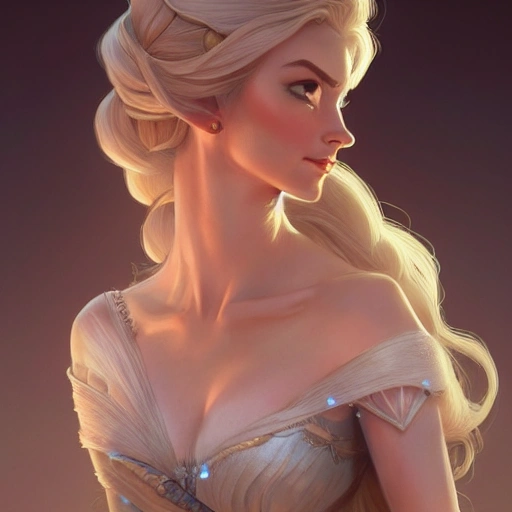 Elsa, d & d, fantasy, intricate, elegant, highly detailed, digital painting, artstation, concept art, matte, sharp focus, disney, illustration, hearthstone, art by artgerm and greg rutkowski and alphonse mucha, 8k