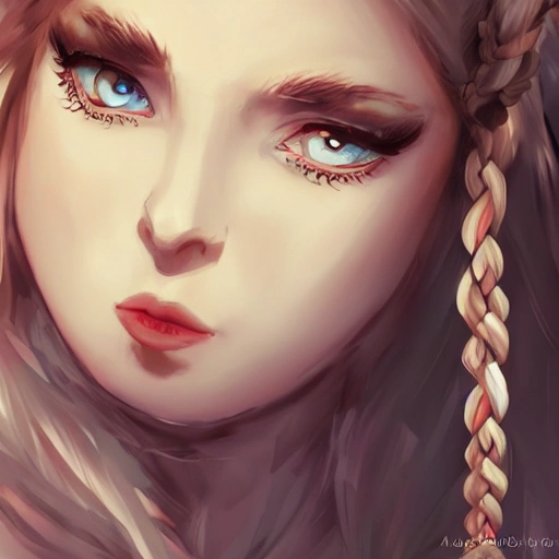 ArtStation - Female Braided Hair viking style