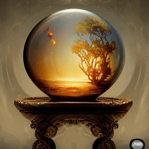 crystal ball on a wood stand with a beautiful dreamscape inside, studio product photography, centered, super highly detailed, professional digital painting, artstation, concept art, smooth, sharp focus, extreme illustration, unreal engine 5, photorealism, beautiful, cinematic, art by artgerm and rutkowski and alphonse mucha and loish and wlop , fantasy