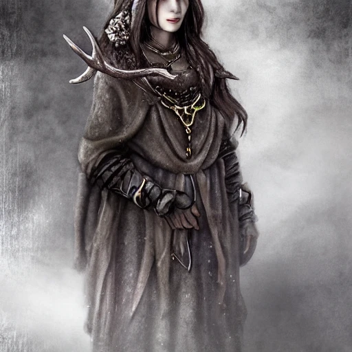 mdjrny-v4 style, artstation, pixiv, {{{dark fantasy rpg powerful dark mage from lapland}}}, simple solid color background, highly detailed, hyperrealistic full body portrait of female druid tribe leader from scandinavia, wearing jewelry and magic amulets made of small bones and antlers, {{wearing warm medieval clothing}}, magic, 1woman, gorgeous anime woman, illustrated, eye makeup, long dark natural hair, occultism, dark magic, perfect anatomy, detailed eyes, sharp focus, beautiful eyes, strong colors, even lighting, fighting stance, simple solid background, {{in style of fire emblem the videogame}}, in style of hades the videogame, very thick black outlines, cartoony, in style of marvel comics, painted with ink, {very blunt borders}, adult cartoon, character concept art,  by HACCAN, by Kita Senri, by Suzuki Rika, by azu-taro, comic book cover style