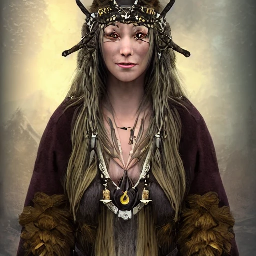 mdjrny-v4 style, artstation, pixiv, {{{dark fantasy rpg powerful dark mage from lapland}}}, simple solid color background, highly detailed, hyperrealistic full body portrait of female druid tribe leader from scandinavia, wearing jewelry and magic amulets made of small animal bones, {{wearing warm medieval clothing}}, heavy robe, light armor, magic, 1woman, gorgeous anime woman, illustrated, eye makeup, long dark natural hair, occultism, dark magic,  grim and gothic, medieval light armor, perfect anatomy, detailed eyes, sharp focus, beautiful eyes, strong colors, even lighting, fighting stance, simple solid background, {{in style of fire emblem the videogame}}, in style of hades the videogame, very thick black outlines, cartoony, in style of marvel comics, painted with ink, {very blunt borders}, adult cartoon, character concept art,  by HACCAN, by Kita Senri, by Suzuki Rika, by azu-taro, comic book cover style