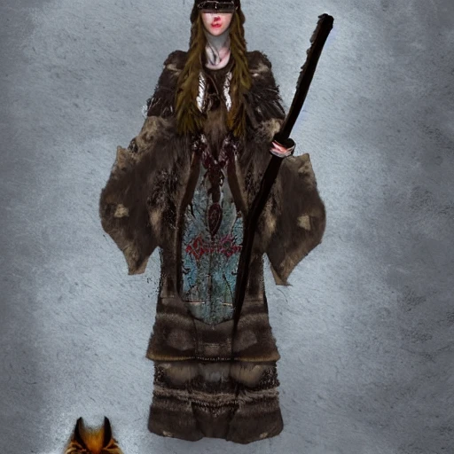 mdjrny-v4 style, artstation, pixiv, {{{dark fantasy rpg powerful dark mage from lapland}}}, simple solid color background, highly detailed, hyperrealistic full body portrait of female druid tribe leader from scandinavia, wearing jewelry and magic amulets made of small animal bones, {{wearing warm medieval clothing}}, heavy robe, light armor, magic, 1woman, gorgeous anime woman, illustrated, eye makeup, long dark natural hair, occultism, dark magic,  grim and gothic, medieval light armor, perfect anatomy, detailed eyes, sharp focus, beautiful eyes, strong colors, even lighting, fighting stance, simple solid background, {{in style of fire emblem the videogame}}, in style of hades the videogame, very thick black outlines, cartoony, in style of marvel comics, painted with ink, {very blunt borders}, adult cartoon, character concept art,  by HACCAN, by Kita Senri, by Suzuki Rika, by azu-taro, comic book cover style