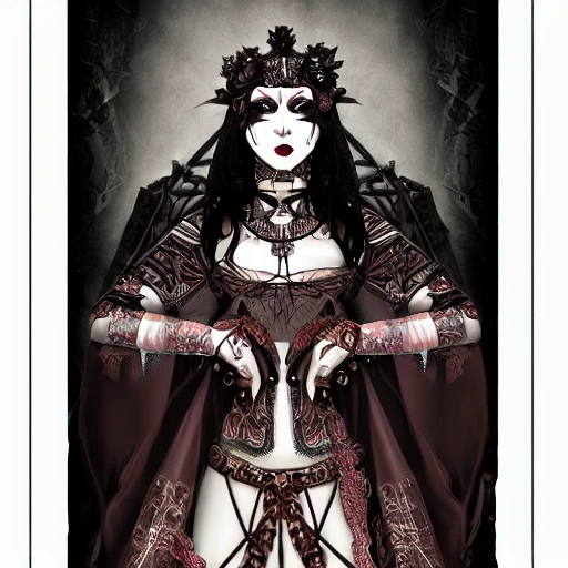 {{{dark fantasy bride of death}}}, highly detailed, {hyperrealistic upper body portrait of medieval woman who knows dark magic}, occultism, mage, overflowing energy, wears tribal cloth made of animal leather and warm materials, grim and gothic, light medieval armor, 1woman, gorgeous anime woman, illustrated, long dark hair, strong body, wears jewelry made of small bones and antlers, mysterious look, sharp focus, elegant, no hat, no headgear, volumetric lighting, smooth, in style of hades videogame, thick black outlines, cartoony, art by artgerm, art station, character art