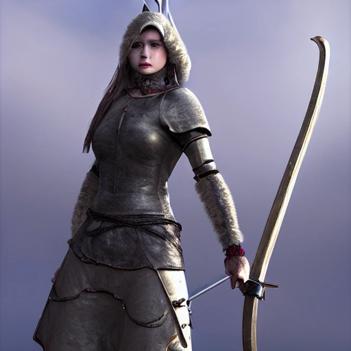 mdjrny-v4 style, artstation, pixiv, {{{fantasy rpg warrior maiden holding a spear in her hand}}}, simple solid color background, highly detailed, {{hyperrealistic full body portrait of young woman from scandinavia}}, wearing jewelry, {{wearing medieval leather armor}}, medieval hunter gear, magic, 1woman, gorgeous anime woman, illustrated, eye makeup, long natural hair, grim and gothic, perfect anatomy, beatiful and detailed eyes, sharp focus, beautiful eyes, strong colors, even lighting, guard stance, simple solid background, {{in style of fire emblem the videogame}}, in style of hades the videogame, very thick black outlines, cartoony, in style of marvel comics, painted with ink, {very blunt borders}, adult cartoon, character concept art,  by HACCAN, by Kita Senri, by Suzuki Rika, by azu-taro, comic book cover style