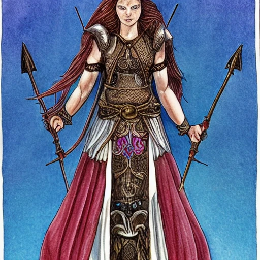 {{{smooth and cleaned up colored ink pencil drawing of fantasy powerful thunder goddess of hell}, casting lightning spell with her hands, highly detailed, {hyperrealistic full body portrait of feminine valkyria with simple background}, overflowing energy, wearing long medieval dress, wearing medieval armor, wearing bone jewelry, illustrated, long hair, beautiful and detailed eyes, busty, voluptous body,  mysterious and seductive look, sharp focus, elegant, volumetric lighting, smooth, in style of hades videogame, thick black outlines, cartoony, anime, art by artgerm, art station, character art