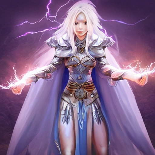 {{{square enix 2d rpg character art of powerful fantasy thunder goddess who is casting a lightning spell with her hands}}}, highly detailed, {hyperrealistic waist up portrait of feminine valkyria with simple background}, overflowing energy, wearing long medieval dress, wearing medieval armor, wearing bone jewelry, illustrated, long hair, beautiful and detailed eyes, busty, voluptous body,  mysterious and seductive look, sharp focus, elegant, volumetric lighting, smooth, in style of octopath traveller videogame, thick black outlines, cartoony, anime, art by artgerm, art station, character art