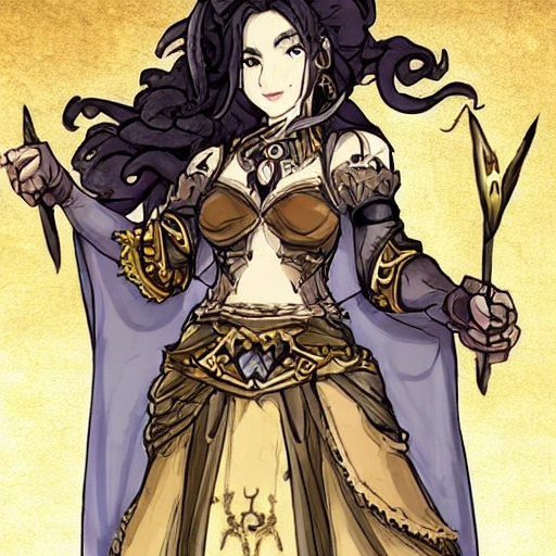 {{{octopath traveler style rpg character art of powerful dark fantasy thunder goddess who is casting a lightning spell with her hands}}}, highly detailed, {hyperrealistic waist up portrait of 30 years old feminine valkyria with simple background oil colors}, overflowing energy, wearing medieval dress, wearing light medieval armor, wearing jewelry, illustrated, beautiful and detailed eyes, busty, voluptous body,  mysterious and seductive look, sharp focus, elegant, volumetric lighting, smooth, in style of videogame character art, 1woman, thick black outlines, cartoony, anime, art by artgerm, trending artstation