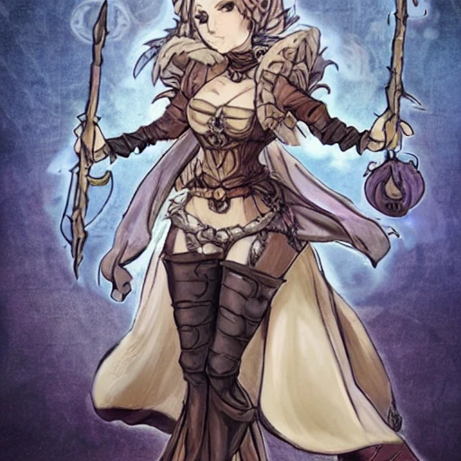 {{{octopath traveler style rpg character art of powerful fantasy mother of earth who is casting a magic spell with her hands}}}, highly detailed, {hyperrealistic waist up portrait of 40 years old magical demigod lady with simple background oil colors}, overflowing energy, dark hair color, wearing light medieval leather armor, wearing jewelry, illustrated, beautiful and detailed eyes, busty, voluptous body,  mysterious and seductive look, sharp focus, elegant, volumetric lighting, smooth, in style of hades videogame character art, 1woman, thick black outlines, cartoony, anime, art by artgerm, trending artstation