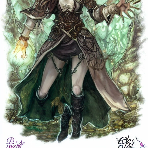 {{{octopath traveler style rpg character art of powerful fantasy goddess of nature who is casting a magic spell with her hands}}}, highly detailed, {hyperrealistic waist up portrait of 30 years old forest queen earth with simple background oil colors}, overflowing energy, dark hair color, wearing light medieval leather robe clothing, wearing jewelry, illustrated, beautiful and detailed eyes, busty, voluptous body,  mysterious and seductive look, sharp focus, elegant, volumetric lighting, smooth, in style of hades videogame character art, 1woman, thick black outlines, cartoony, anime, art by artgerm, trending artstation