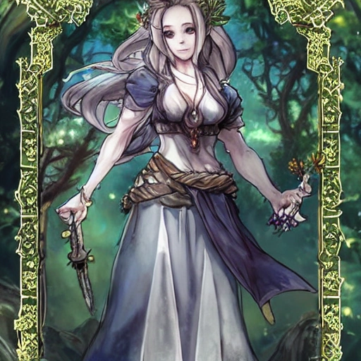 {{{octopath traveler style rpg character art of powerful fantasy goddess of nature who is casting a magical flower with her hand}}}, highly detailed, {hyperrealistic waist up portrait of 30 years old forest druid princess with simple background oil colors}, overflowing energy, dark hair color, wearing light medieval robe clothing, wearing jewelry, illustrated, beautiful and detailed eyes, busty, voluptous body,  mysterious and seductive look, sharp focus, elegant, volumetric lighting, smooth, in style of hades videogame character art, 1woman, thick black outlines, cartoony, anime, art by artgerm, trending artstation