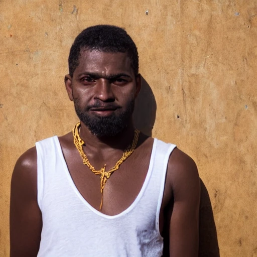 portrait of  kuduro singer nagrelha dos lambas