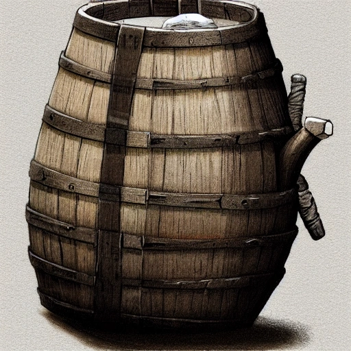 book illustration, of (wooden barrel filled with moldy water), concept, d & d, high fantasy, detailed, digital art, artstation, smooth, sharp focus, fantasy, intricate, elegant, highly detailed, digital painting, isometric, concept art, illustration, artstation trending, pixiv, deviantart, (((!!!solid background!!!!))), (((white background))), (((transparent background))), Water Color