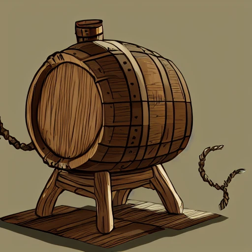 book illustration, of (wooden barrel filled with moldy water), concept, d & d, high fantasy, detailed, digital art, artstation, smooth, sharp focus, fantasy, intricate, elegant, highly detailed, digital painting, isometric, concept art, illustration, artstation trending, pixiv, deviantart, (((!!!solid background!!!!))), (((white background))), (((transparent background))), Water Color