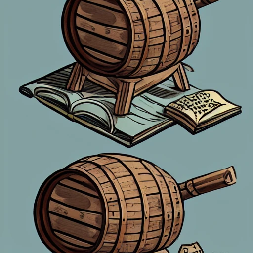 concept art, book illustration, of (wooden barrel filled with moldy water), concept, d & d, high fantasy, detailed, digital art, artstation, smooth, sharp focus, fantasy, intricate, elegant, highly detailed, digital painting, isometric, concept art, illustration, artstation trending, pixiv, deviantart, (((!!!solid background!!!!))), (((white background))), (((transparent background))), Water Color