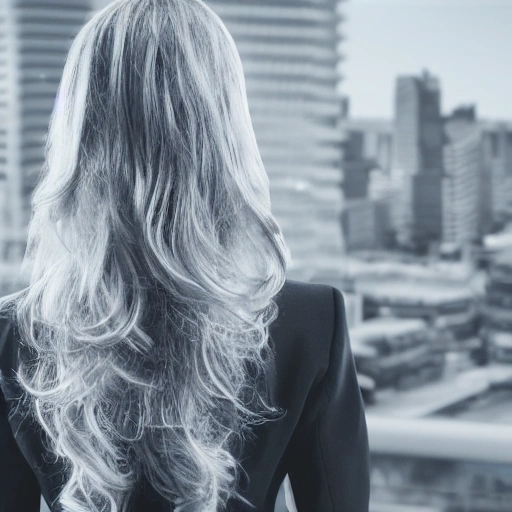 portrait of a pretty office  
Milf lady, long wavy blond hair, in office suit, detailed face, looing at the viewer, offce buildings in the background, blurred background, sharp focus, intricate, photographic, award winning photograph, 8k wallpaper, professional studio llghting, trending on artstation, Pencil Sketch