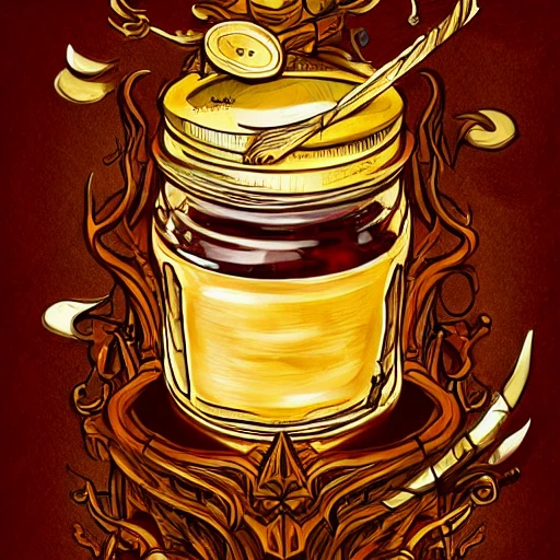 book illustration of (jar maked from foots of brown colored jam), concept, d & d, high fantasy, detailed, digital art, artstation, smooth, sharp focus, fantasy, intricate, elegant, highly detailed, digital painting, isometric, concept art, illustration, artstation trending, pixiv, deviantart, (((!!!solid background!!!!))), (((white background))), (((transparent background))), Water Color, Oil Painting !colored!, Trippy