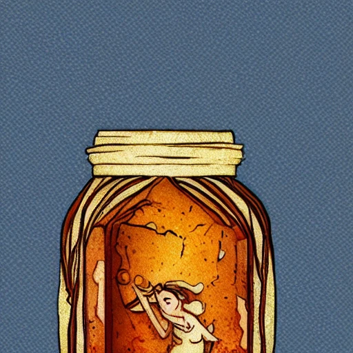 book illustration of (jar maked from foots of brown colored jam), concept, d & d, high fantasy, detailed, digital art, artstation, smooth, sharp focus, fantasy, intricate, elegant, highly detailed, digital painting, isometric, concept art, illustration, artstation trending, pixiv, deviantart, (((!!!solid background!!!!))), (((white background))), (((transparent background))), Water Color, Oil Painting !colored!, Trippy