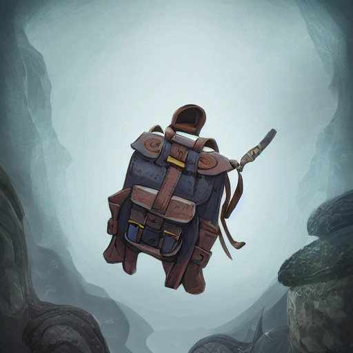 book illustration of (traveler small backpack with opened mouth), concept, d & d, high fantasy, detailed, digital art, artstation, smooth, sharp focus, fantasy, intricate, elegant, highly detailed, digital painting, isometric, concept art, illustration, artstation trending, pixiv, deviantart, (((!!!solid background!!!!))), (((white background))), (((transparent background))), Water Color, Oil Painting