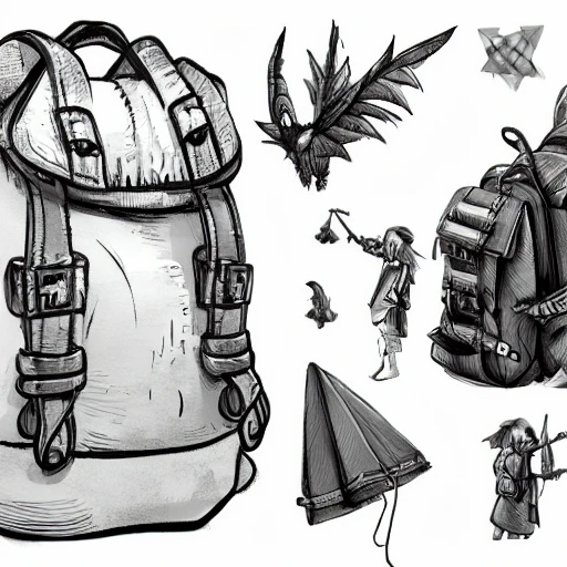 book illustration of (traveler small backpack with loud opened mouth), concept, d & d, high fantasy, detailed, digital art, artstation, smooth, sharp focus, fantasy, intricate, elegant, highly detailed, digital painting, isometric, concept art, illustration, artstation trending, pixiv, deviantart, (((!!!solid background!!!!))), (((white background))), (((transparent background))), Water Color, Oil Painting