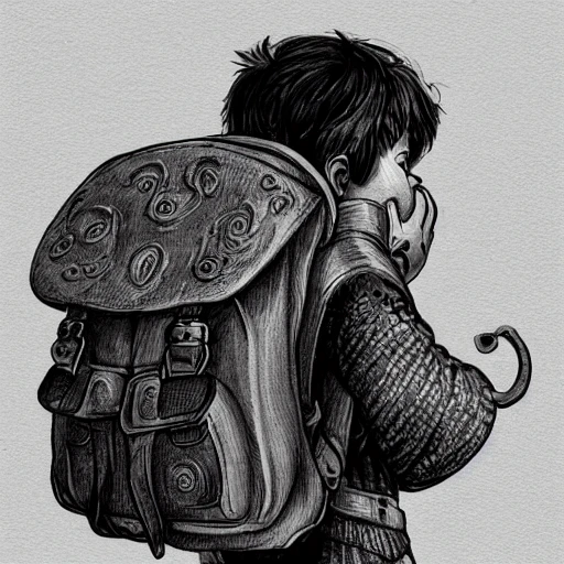 book illustration of (traveler small backpack with loud opened mouth), concept, d & d, high fantasy, detailed, digital art, artstation, smooth, sharp focus, fantasy, intricate, elegant, highly detailed, digital painting, isometric, concept art, illustration, artstation trending, pixiv, deviantart, (((!!!solid background!!!!))), (((white background))), (((transparent background))), Water Color, Oil Painting