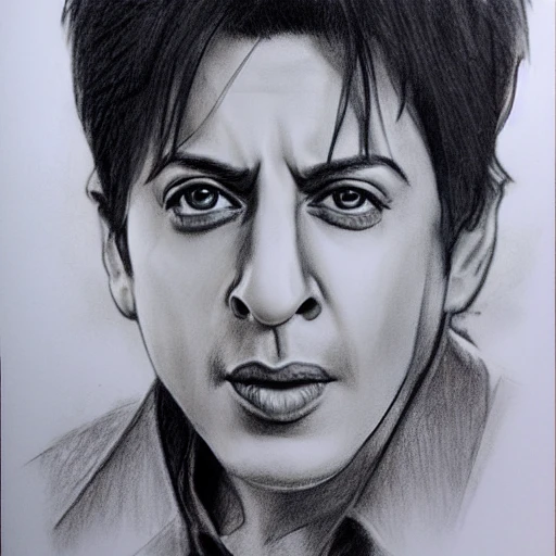 sharukh khan 
, Pencil Sketch