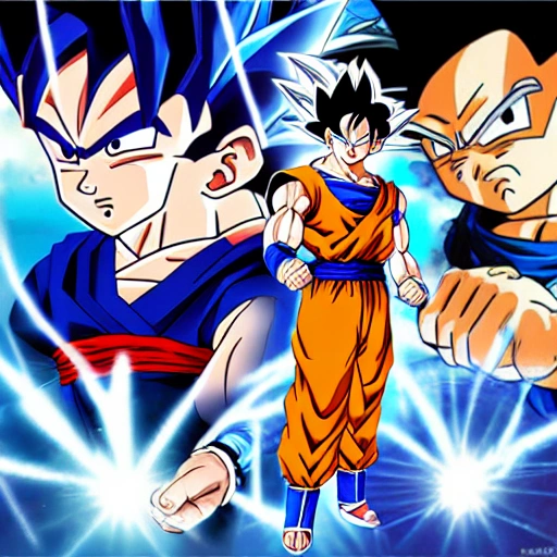 Goku, friendship, vegeta, fistbump, Cartoon