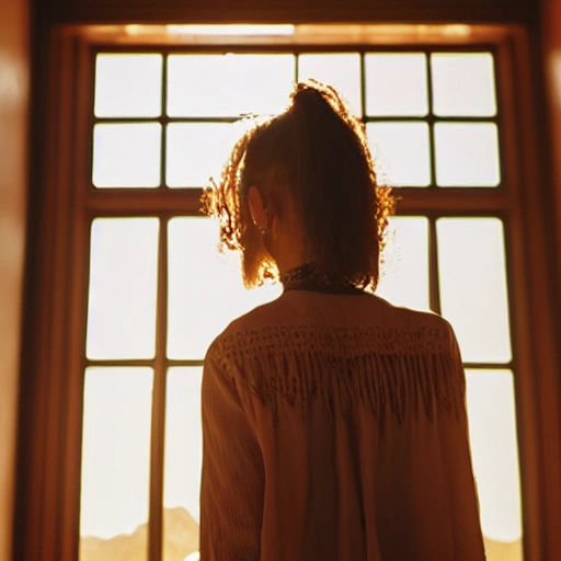 woman, smiling, palace interior, warm, golden hour, beautiful, majestic, semirealistic